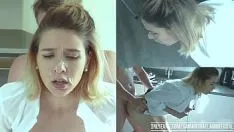 Play Slut who loves to have sex on a chair in the kitchen