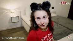 Afspelen Brunette krijgt echte orale seks van een amateur