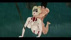 Riproduci Sesso hardcore con due enormi titani