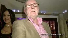 Play A 70-year-old man with a lot of money has sex with a 20-year-old brunette