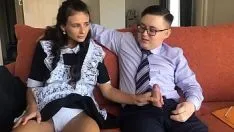 Play A plump Asian young man penetrates a sexy and sexy Spanish girl