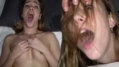 Reproducir Él la obliga a abrir la garganta y meterle el pene en la garganta.