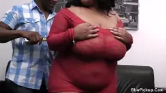 Play Black Stud Plows Busty Chubby Ebony in Lingerie on First Date
